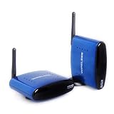5.8Ghz 5.8G STB AV Sender Wireless AV TV Audio Video Sender Transmitter Receiver 200 Meters for Controlling DVD / Set-Top Box from Another Room Watch Digital / Satellite TV anywhere in your home