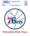Philadelphia 76ers Throwback Reusable Static Window Cling