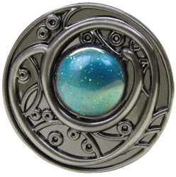 Finders Key Purse Turquoise Silver Keychain