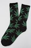 HUF The Plantlife Socks in Black & Green