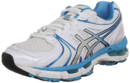 Asics Gel-Kayano 18 Women Laufschuhe white-island blue-black - 41,5