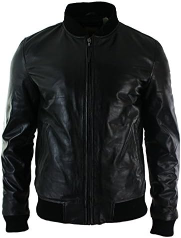 leatherjacket Mens Genuine Lambskin Motorcylce Leather Jacket