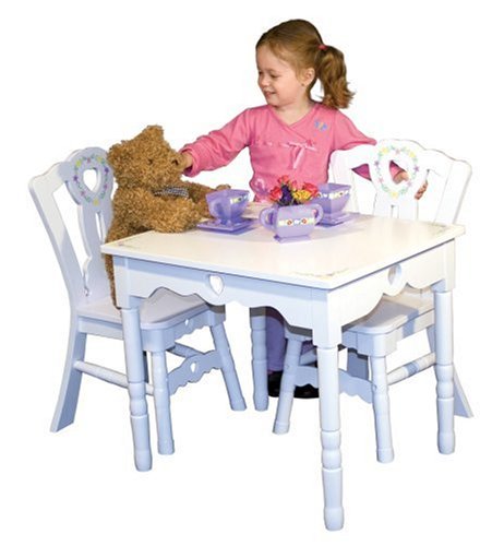 Childrens Toyshop  Toys : Melissa & Doug Deluxe Wooden Table & Chairs Set
