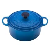 Le Creuset Signature Enameled Cast-Iron 4-1/2-Quart Round French Oven, Marseille