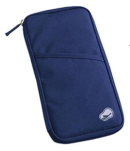 Blackcell Multi-Purpose/passport Case/Bag/Holder/Organizer for Card Money Ticket (dark Blue)