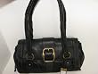 Etienne Collection Prive' "Cosby" Aigner Ladies Black Leather Satchel Handbag