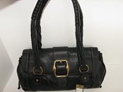 Etienne Collection Prive' "Cosby" Aigner Ladies Black Leather Satchel Handbag
