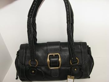 Etienne Collection Prive' "Cosby" Aigner Ladies Black Leather Satchel Handbag