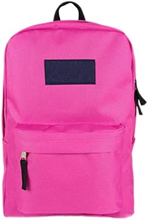 Createbag Women Vogue Waterproof Solid Backpack Travel Trekking School Bag Rose