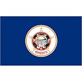 Minnesota Flag 3x5ft Superknit Polyester