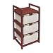 Badger 3-drawer Hamper Storage Unit (Cherry)
