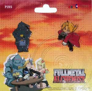 Childrens Toyshop  Toys : Full Metal Alchemist Metallic Pins Set of 2
