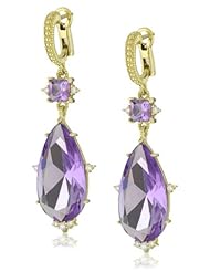 Judith Ripka "Candy" Large Candy Pear and Square Stone Earrings