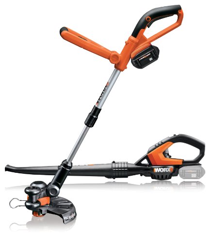 WORX WG922 Cordless 24-Volt Lithium Trimmer/Edger and Blower/Sweeper Combo Kit WG165 & WG565