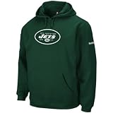 NFL Men's New York Jets Green End Zone Playbook Hood (Hunter, Large)