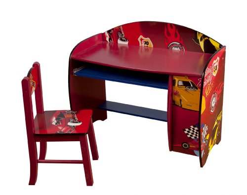 4Gr8 Kidz Racing Series Kids Wooden Computer Desk with Chair