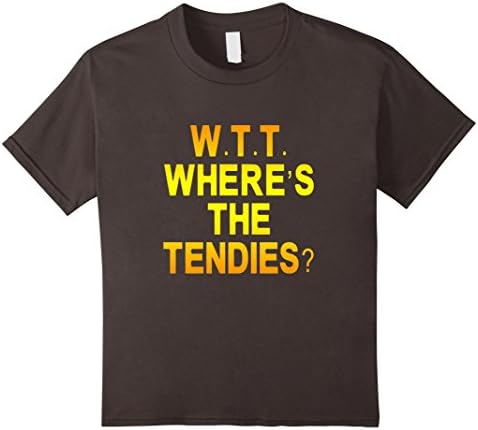 Kids wtt where's the tendies t-shirt 4 Asphalt