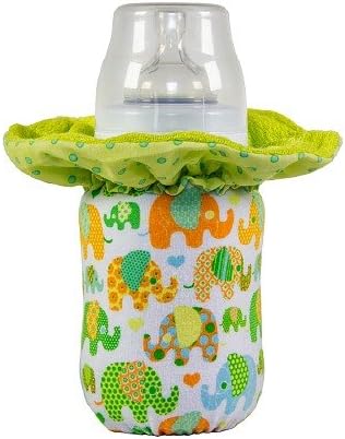 WarmZe Large Starter Kit Elephants, 1 Sock 2 Warmer Wraps, Green 1 ea