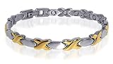 Stainless Steel Magnetic Hugs & Kisses Bracelet 7.5 