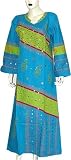 Caftan Womens Evening-Gown Cotton Fabric Long Length Loose Fit Casual Comfort Dress Size S (kftn351)