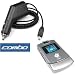 Bargaincell- 2 Pieces Value Combo of Motorola Razr Razor V3, V3c, V3m, V3t, V3e Auto Car Charger Adapter+Crystal Clear Hard Shell Case