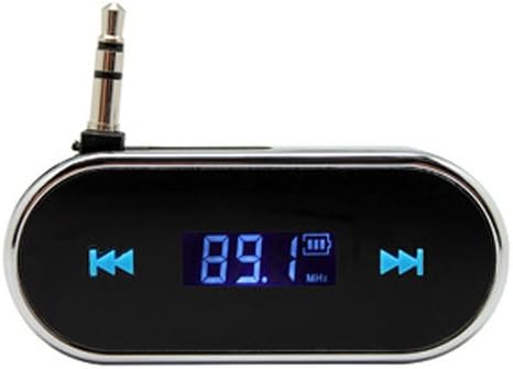 Wireless 3.5mm In-car Handsfree FM Transmitter for iPhone 5 4S iPad 4 S4 S3 HTC (BLACK)
