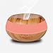 YouVogue 300ml Essential Oil Diffuser Wood Grain Mist Humidifier Aroma Diffuser with 7 Changing Colored Led Lights for Bedroom Baby Room Office Yoga Spa