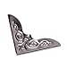 6pcs Shirt Blouse Pointed Collar Clips Metal Wing Tips, Silver 2.5cm