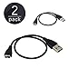 Skque USB Fitbit Charging Cable for Fitbit Charge, 10 Inch, (2 Pack)