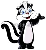 Wallmonkeys Peel and Stick Wall Decals - Skunk - Removable Graphic