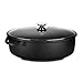 Berndes Oval Roaster with Glass Lid 38 x 24 cm, Cast Aluminium
