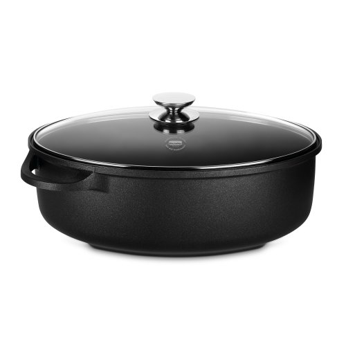 Berndes Oval Roaster with Glass Lid 38 x 24 cm, Cast Aluminium