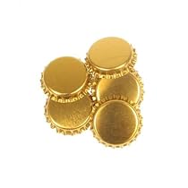 Gold Crown Bottle Caps (1 gross, 144 caps)
