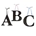 Dark Brown Hanging Nursery Letter A