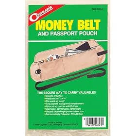 Coghlans Money Belt And Passport Pouch