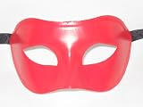 Custom Fire Red Colombina Venetian Masquerade Party Mask