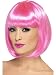 Partyrama Wig, 12 inch, Pink, Short Bob with Fringe
