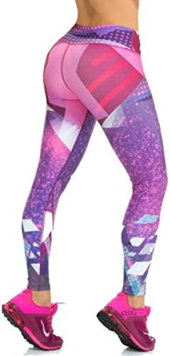 Pink Leggings Womens Yoga Pants Compression Tights