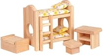 Plan Toy Doll House Children's Bedroom - Classic Style