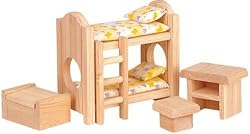 Plan Toy Doll House Children's Bedroom - Classic Style