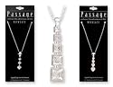 Passage Sparkling Faceted Stone Drop Necklaces