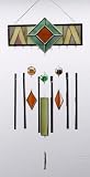 Outdoor Living : Colored Glass Wind Chime