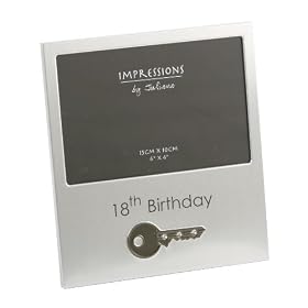 18th Birthday Photo / Picture Frame with Key
