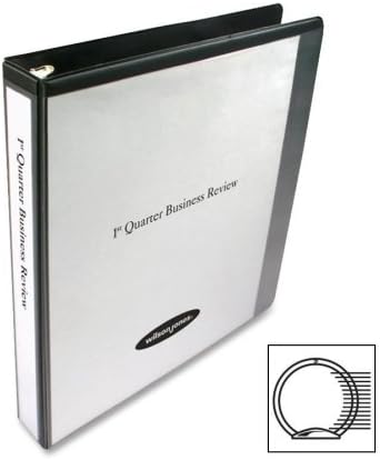 Wholesale CASE of 25 - Acco/Wilson Jones Round Ring View Binders-Round Ring View Binder, 1" Capacity, 11"x8-1/2" Black