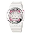 Baby-G Compact Resin White w/ Dual LED Lights