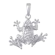 Sterling Silver Frog Pendant