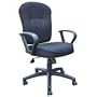 Boss Fabric Task Chair with Loop Arms, Black
