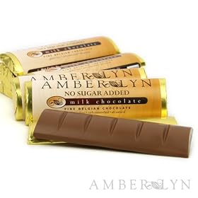 Amber Lyn Chocolate - No Sugar Added - Cappucinno Milk Chocolate - 24 Bars