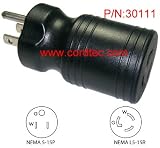 Conntek Twist Lock adapter NEMA 5-15P to L5-15R30111