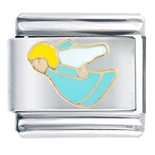 Flying Angel Religious Italian Charms Bracelet Link